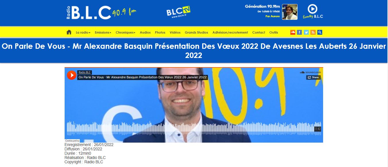 BLC Itw de M le Maire du 26 janvier 2022